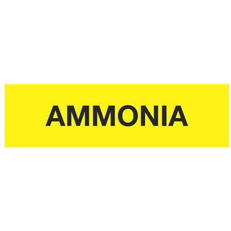ANSI Pipe Markers Ammonia - Pk/10